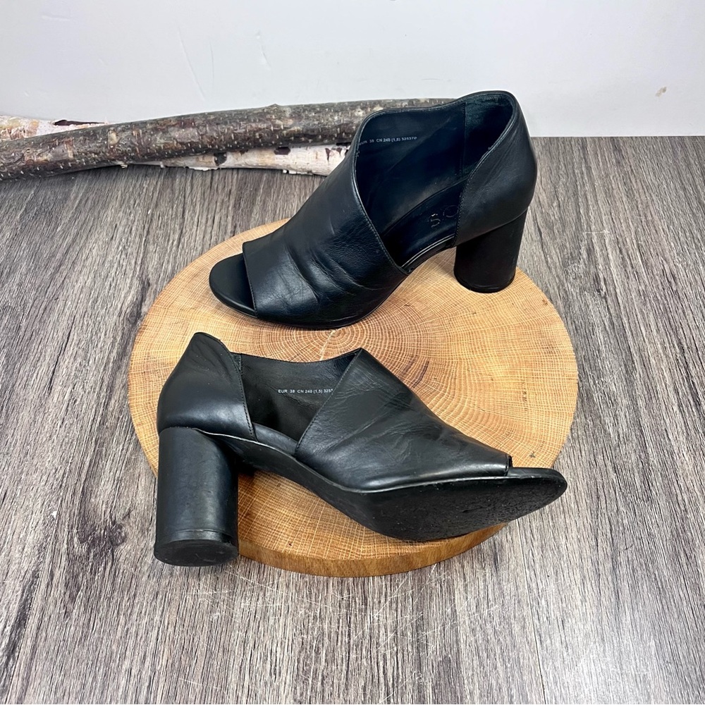 COS Black Open-Toe Heels